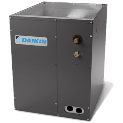 Daikin indoor evaporator coil unit for HVAC systems with dual copper line connections