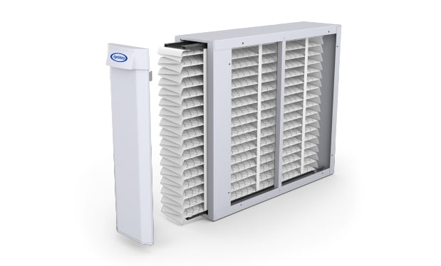 Aprilaire whole-home air filter system with replaceable media filter